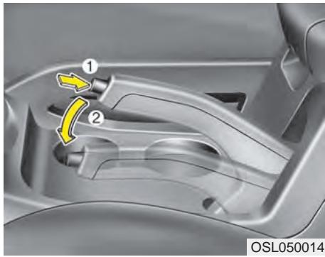 KIA SPORTAGE 2011 - Désengager le frein de stationnement   Pédale - 1