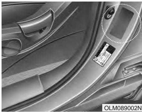 KIA SPORTAGE 2011 - ÉTIQUETTE DE CERTIFICATION DU VÉHICULE - 1