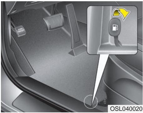 KIA SPORTAGE 2012 - VOLET DU RÉSERVOIR DE CARBURANT - 1