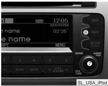 KIA SPORTAGE 2012 - Touche de selection de catégorie ( ⑥) - 1