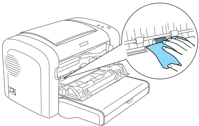 EPSON ACULASER M1200, ACULASER M1400, M1200, M1400 - Nettoyage des rouleaux du chemin papier - 2