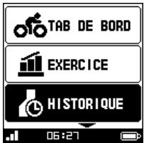 MIO CYCLO 100 - Consultation de l'historique - 1