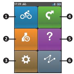 MIO CYCLO 200 - Menu principal - 1