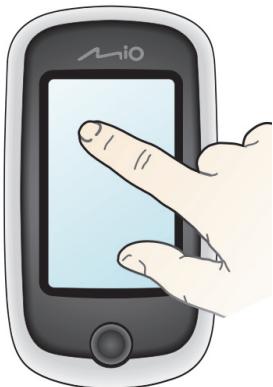 MIO CYCLO 300 - Utiliser l'écran tactile - 1