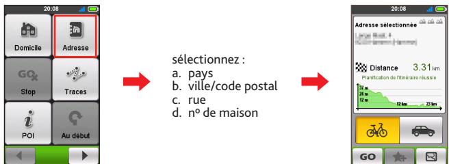 MIO CYCLO 300 - Trouver l'emplacement par l'adresse - 1