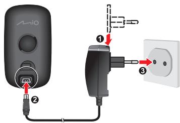 MIO CYCLO 300 - Charger la batterie - 1