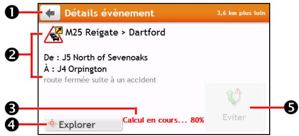 MIO SPIRIT 7670 - Comment faire pour visualiser les détails du traffic ? - 1