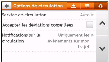 MIO SPIRIT 7670 - Préférences de traffic - 1