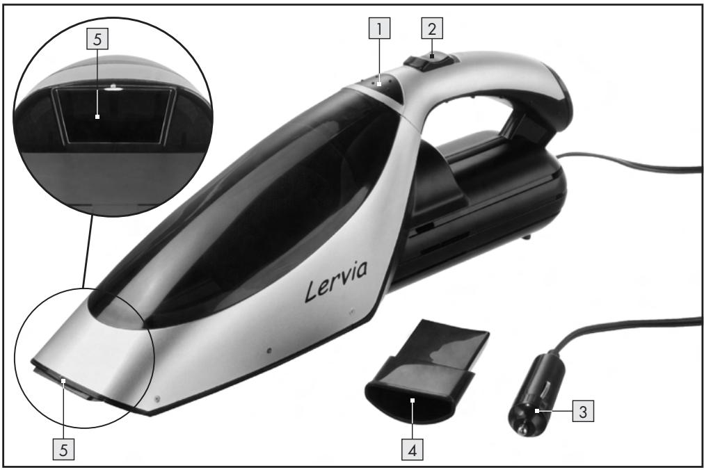 LERVIA KH 4425 HAND-HELD VACUUM CLEANER - HANDSTOFZUIGER - 1