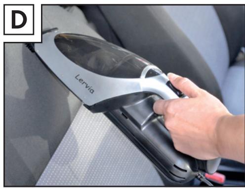 LERVIA KH 4425 HAND-HELD VACUUM CLEANER - HANDSTOFZUIGER - 5