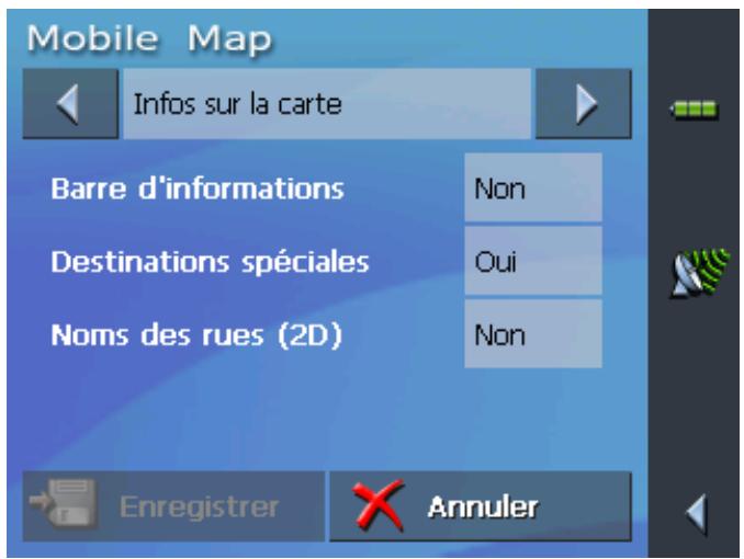 CLARION MAP 360 & MAP360 - Afficher des informations supplémentaires sur la carte - 1