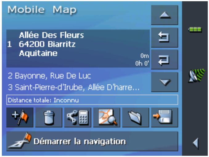 CLARION MAP 360 & MAP360 - Indiquer des points d'étape - 5