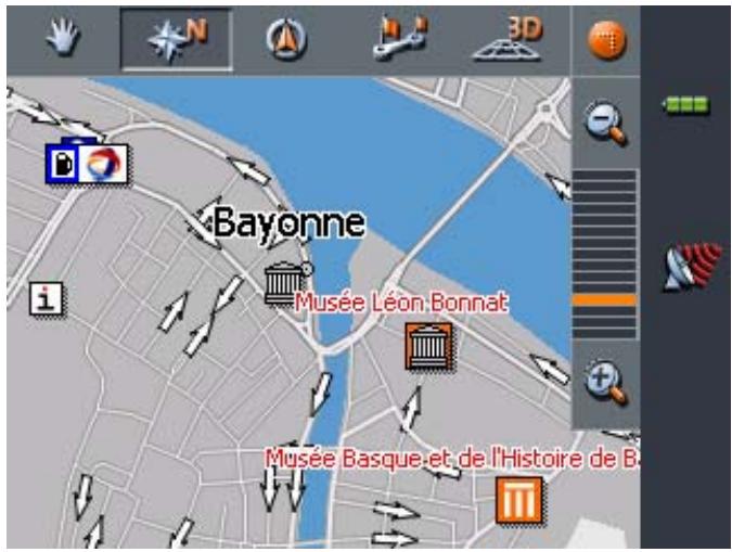 CLARION MAP 360 & MAP360 - Indiquer une destination sur la carte - 3