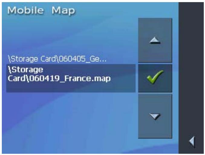 CLARION MAP 360 & MAP360 - Sélectionner la carte - 4