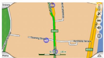 CLARION MAP 670 & MAP670 - Zoom et inclinaison (interrupteur) - 1