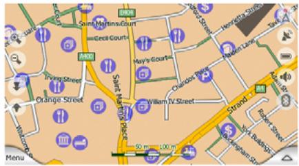 CLARION MAP 670 & MAP670 - POI (Points d'Intérêt) visibles - 4