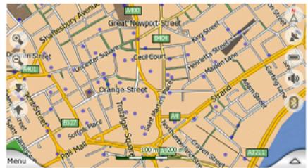 CLARION MAP 670 & MAP670 - POI (Points d'Intérêt) visibles - 3