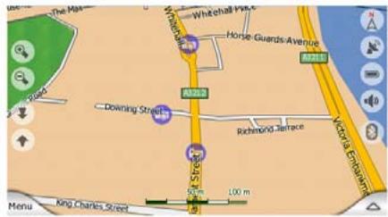 CLARION MAP 670 & MAP670 - Rues et routes - 1