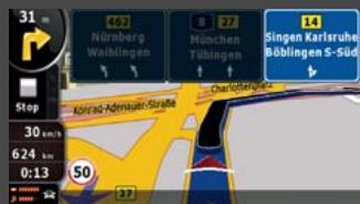 CLARION MAP 690 TRUCK - Lane Indicator and Motorway Signposts - 2