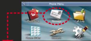 CLARION MAP 690 TRUCK - Make a call from the touch screen - 3
