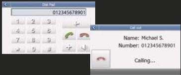 CLARION MAP 690 TRUCK - Make a call from the touch screen - 2