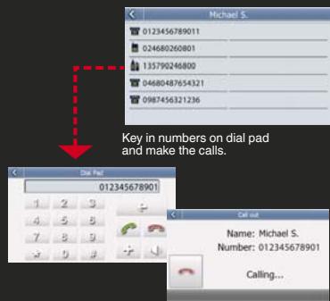CLARION MAP 790 - Make a call from the touch screen - 1