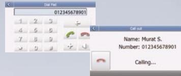 CLARION MAP680 - Make a call from the touch screen - 2