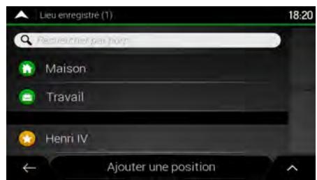 CLARION NX405EC - Sélection d'un itinéraire enregistré - 1