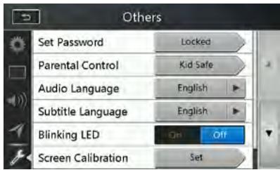 CLARION NX405EC - Configuration du mot de passe pour le niveau de contrôle parental - 1