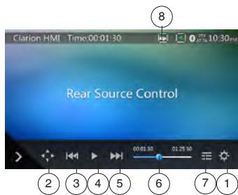 CLARION NX405EC - DVD video à l'arrière - 1