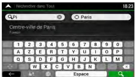 CLARION NX405EC - Utiliser la recherche combinée - 6