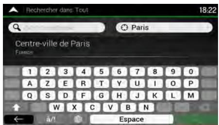CLARION NX405EC - Utiliser la recherche combinée - 4