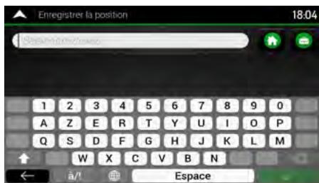 CLARION NX405EC - Enregistrer la position - 1