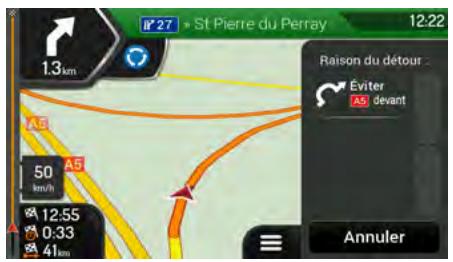 CLARION NX405EC - Conseils lors du détour - 1