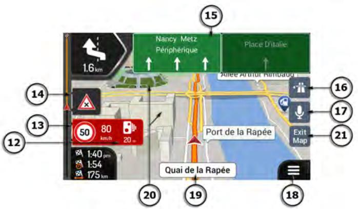CLARION NX405EC - Utilisation de la carte - 3