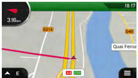 CLARION NX405EC - Navigation en mode hors route - 1