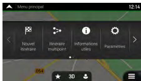 CLARION NX405EC - Menu de navigation - 1