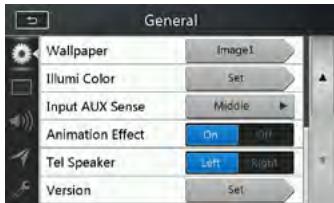 CLARION NX405EC - Menu de configuration générale - 3
