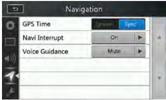 CLARION NX405EC - Menu de configuration de la navigation - 1