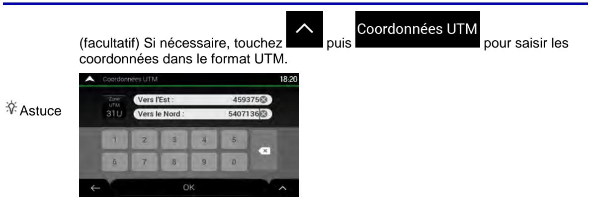 CLARION NX405EC - Saisir les coordonnées - 3
