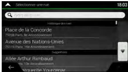 CLARION NX405EC - Saisir une adresse avec des états - 10