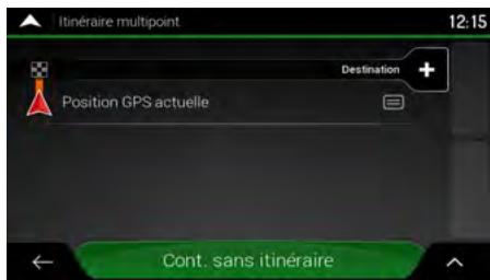CLARION NX405EC - Planifier un itinéraire multipoint - 2