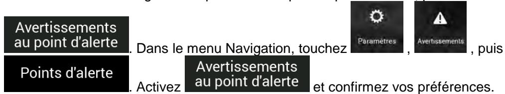 CLARION NX405EC - Ajouter un point d'alerte - 1