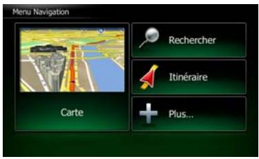 CLARION NX502ETRK - Menu de navigation - 1
