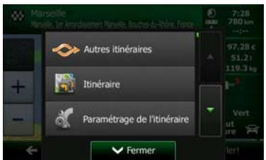 CLARION NX502ETRK - Vérification des autres itinéraires pour un itinéraire existant - 4