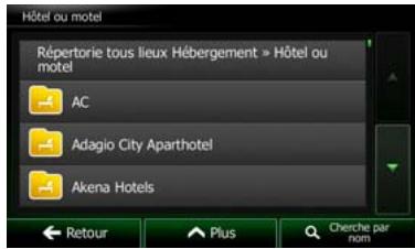 CLARION NX502ETRK - Recherche par nom - 1