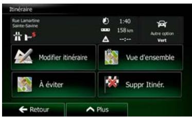 CLARION NX502ETRK - Visualisation de l'intégralité de l'itinéraire sur la carte - 3