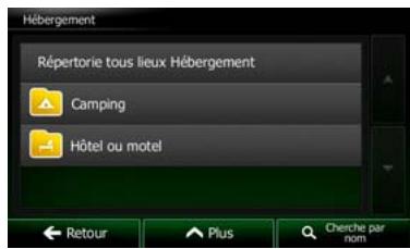 CLARION NX502ETRK - Répertorier tous les lieux - 1