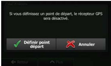 CLARION NX502ETRK - Déterminer un nouveau point de départ de l'itinéraire - 5