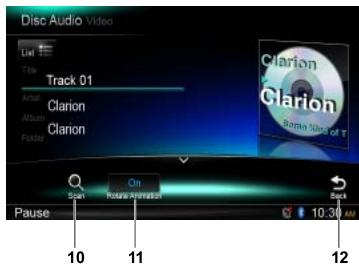 CLARION NX702E - Menu de lecture - 2
